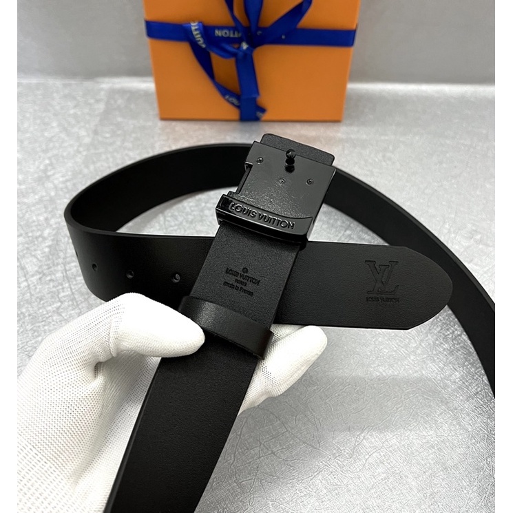 [HÀNG DA THẬT] Thắt Lưng Nam LV Dây Da 100%, Dây Dập Vân Logo Hãng, Tặng Hộp Thẻ Đầy Đủ