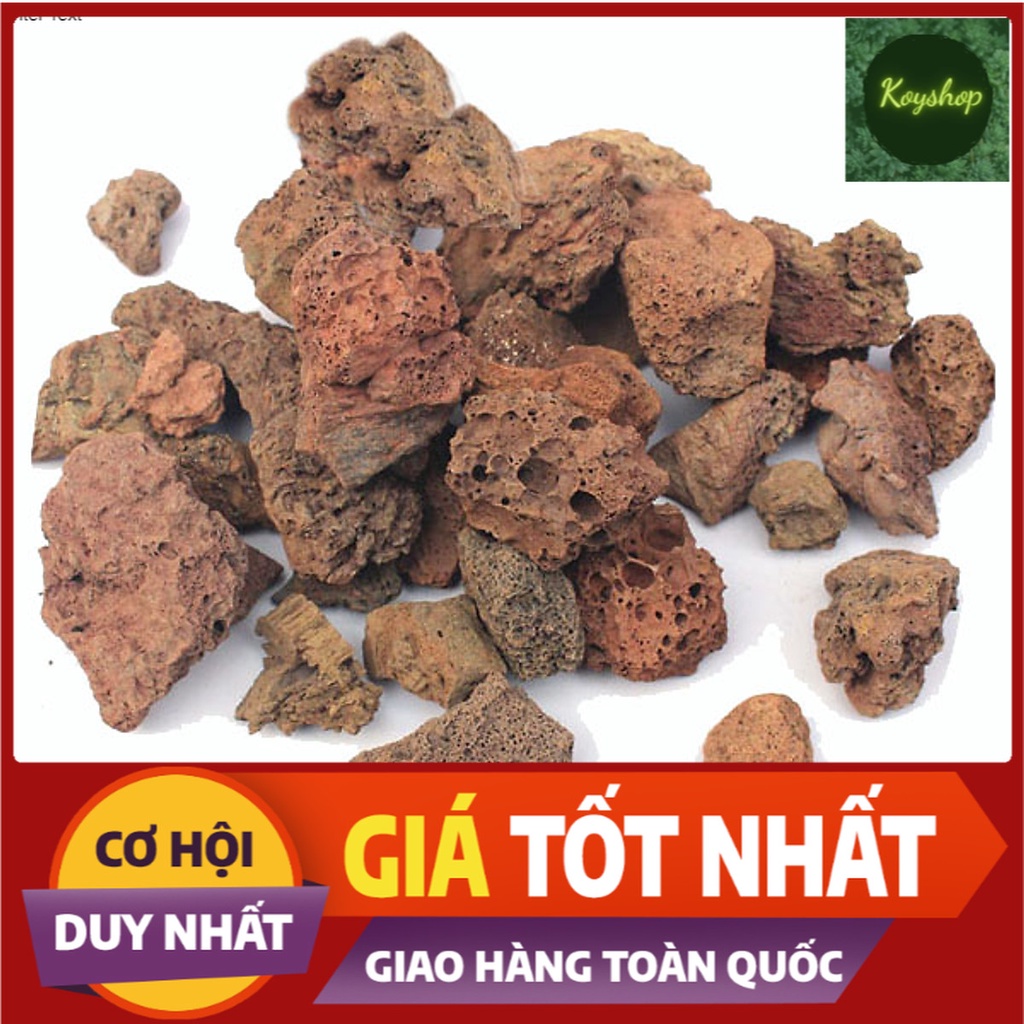 Sẵn hàng- Đá nham thạch (1kg) loại đẹp, vật liệu lọc, trang trí bể cá -Giá Tốt
