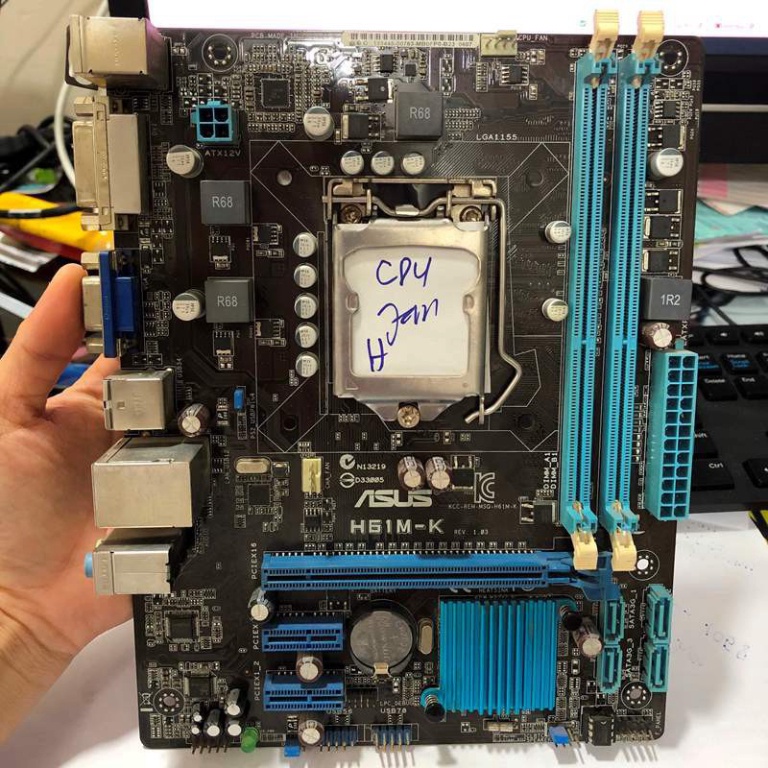 Main socket 1155, main máy tính H61, LGA1155, main chạy cpu thế hệ 2 thế hệ 3, giga, asus, samsung, intel