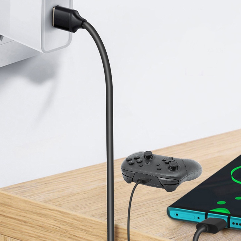 Dây Cáp Sạc Nhanh USB Loại C 2 Trong 1 Cho Tay Cầm Điều Khiển Switch Điện Thoại