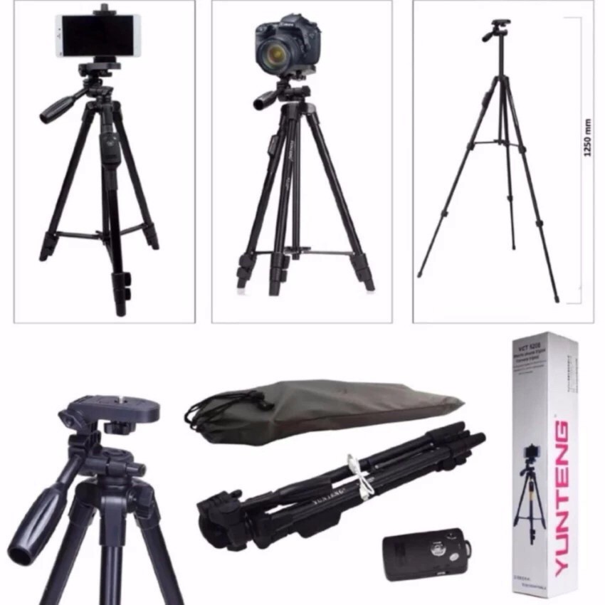 [HÀNG MỚI] Tripod 3388 Có Bluetooth Remote - Mẫu Mới Cao 140 Cm