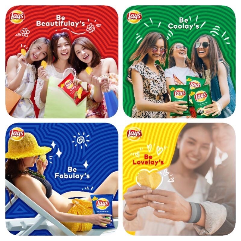 Bánh Snack khoai tây Lay’s gói lớn 63g đủ vị