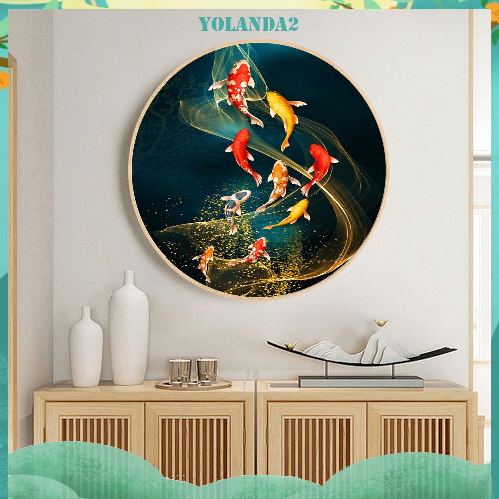 Set tranh đính đá 5D DIY hình Cửu Ngư độc đáo