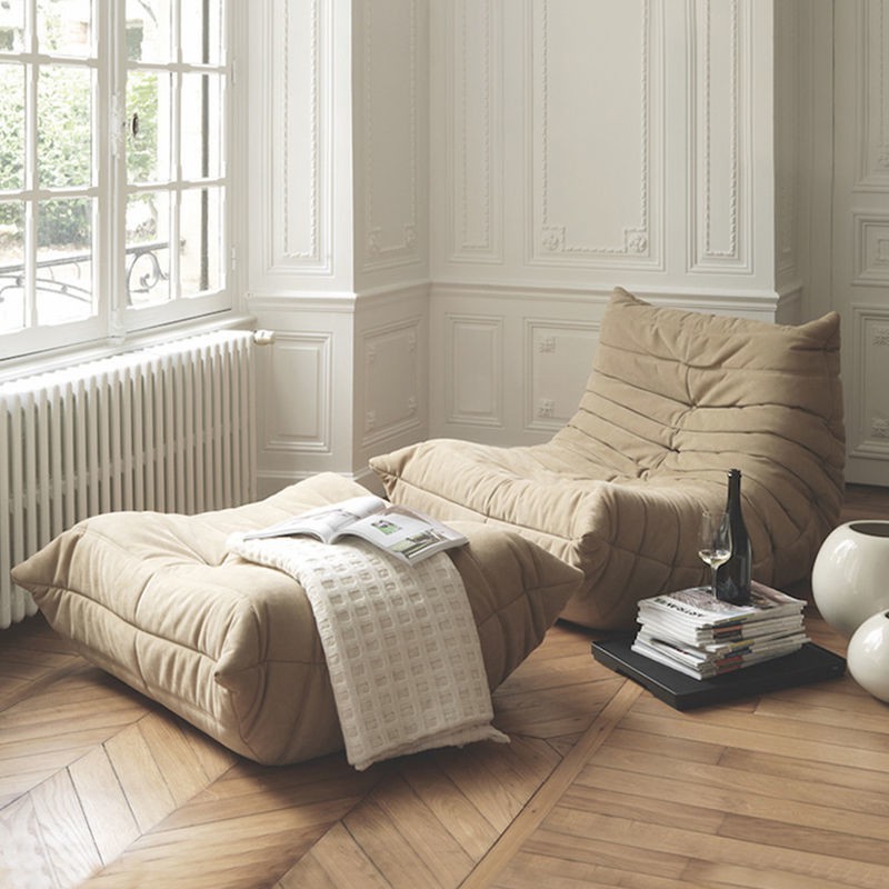 Sofa vải bắc âu togo sâu bướm lười phòng khách ngủ ban công thư giãn hiện đại tối giản