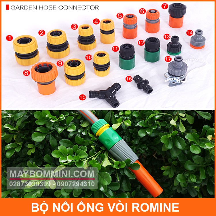 Bộ Nối Nhanh Vòi Romine Với Ống Nước 26mm Đến 30mm