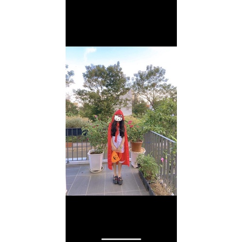 Bộ đồ hoá trang bé gái Halloween Cô bé quàng khăn đỏ