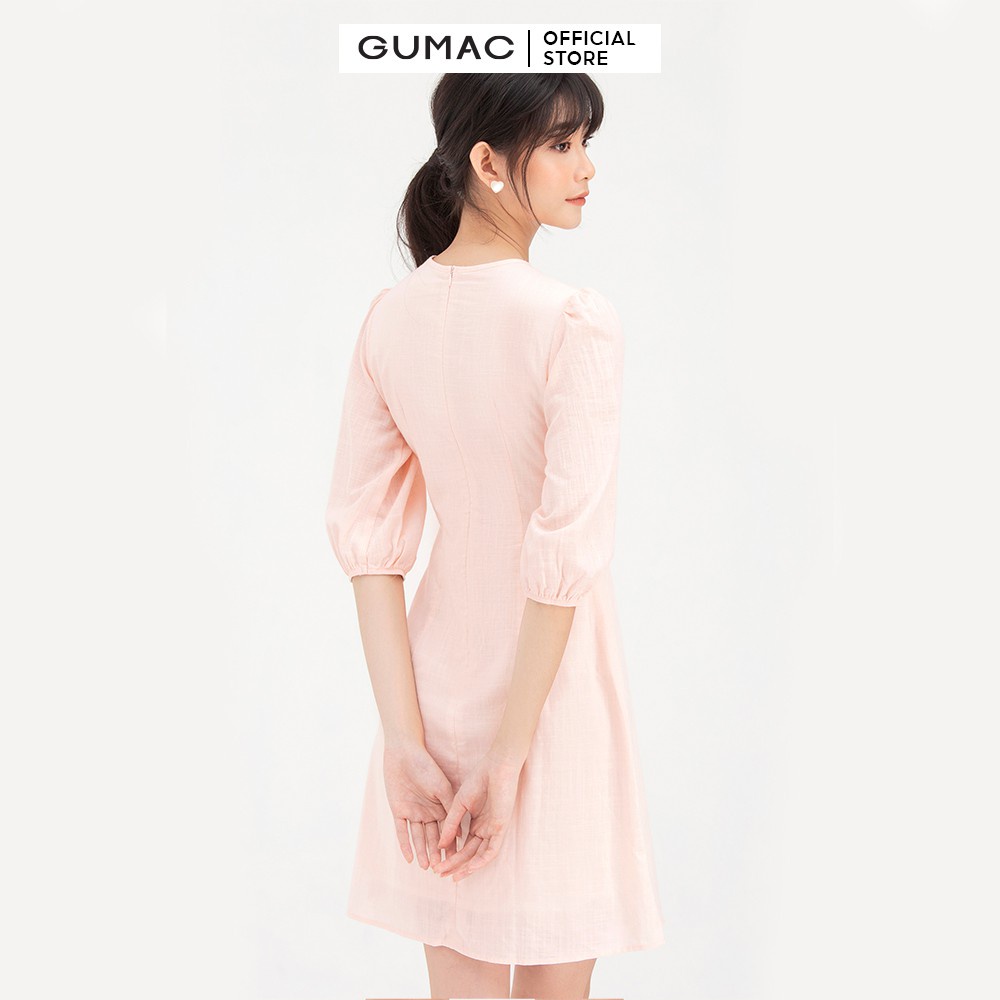 Đầm nữ GUMAC xếp ly ngực nhẹ nhàng cá tính DB718 | BigBuy360 - bigbuy360.vn