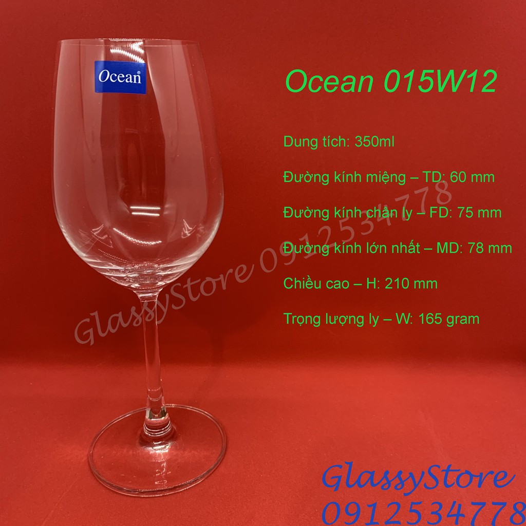 Ly  rượu vang thủy tinh Ocean Madison White Wine - 350ml - 1015W12