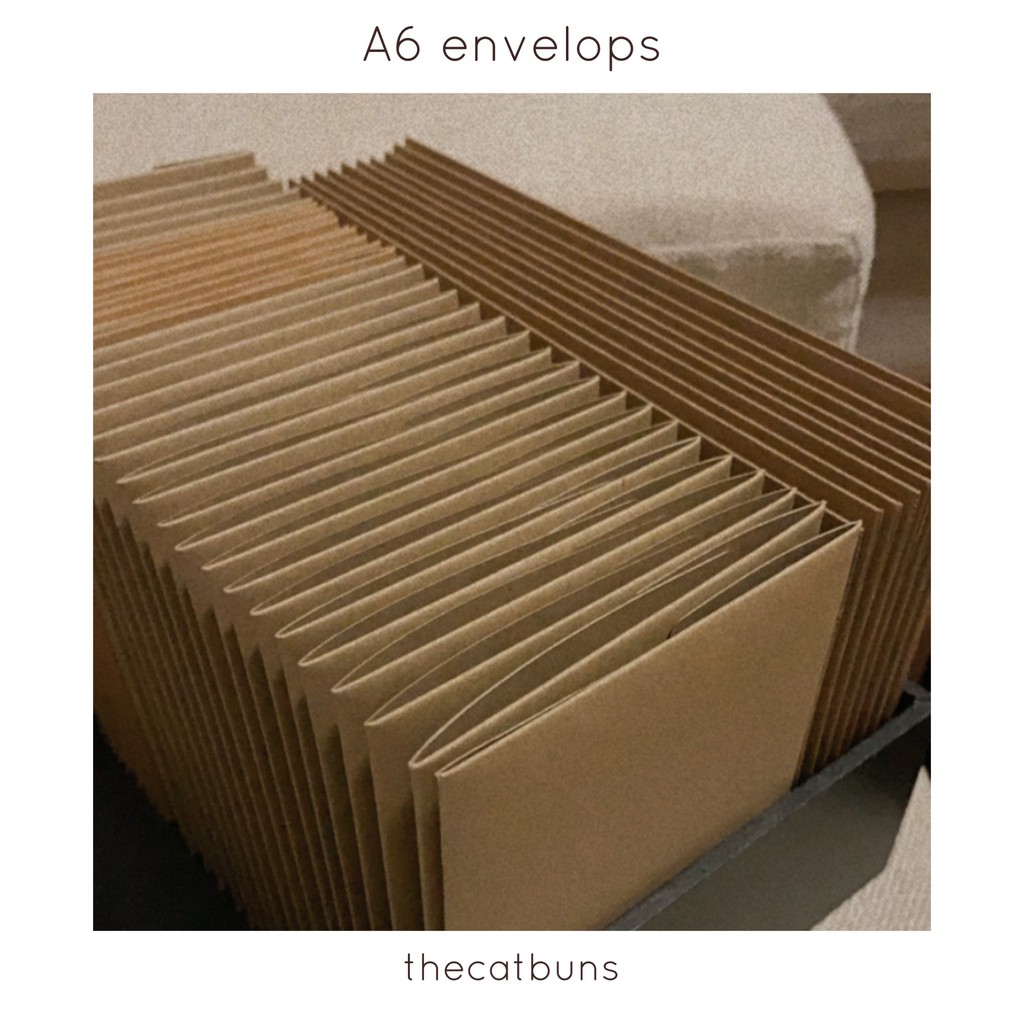 Set 5 bao thư/Phong bì giấy kraft khổ A6
