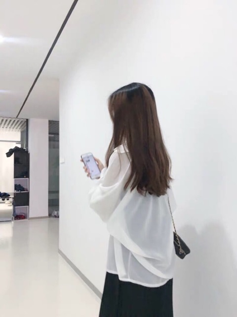 Áo Khoác Voan Mỏng Trắng Ulzzang( Có sẵn ) | BigBuy360 - bigbuy360.vn