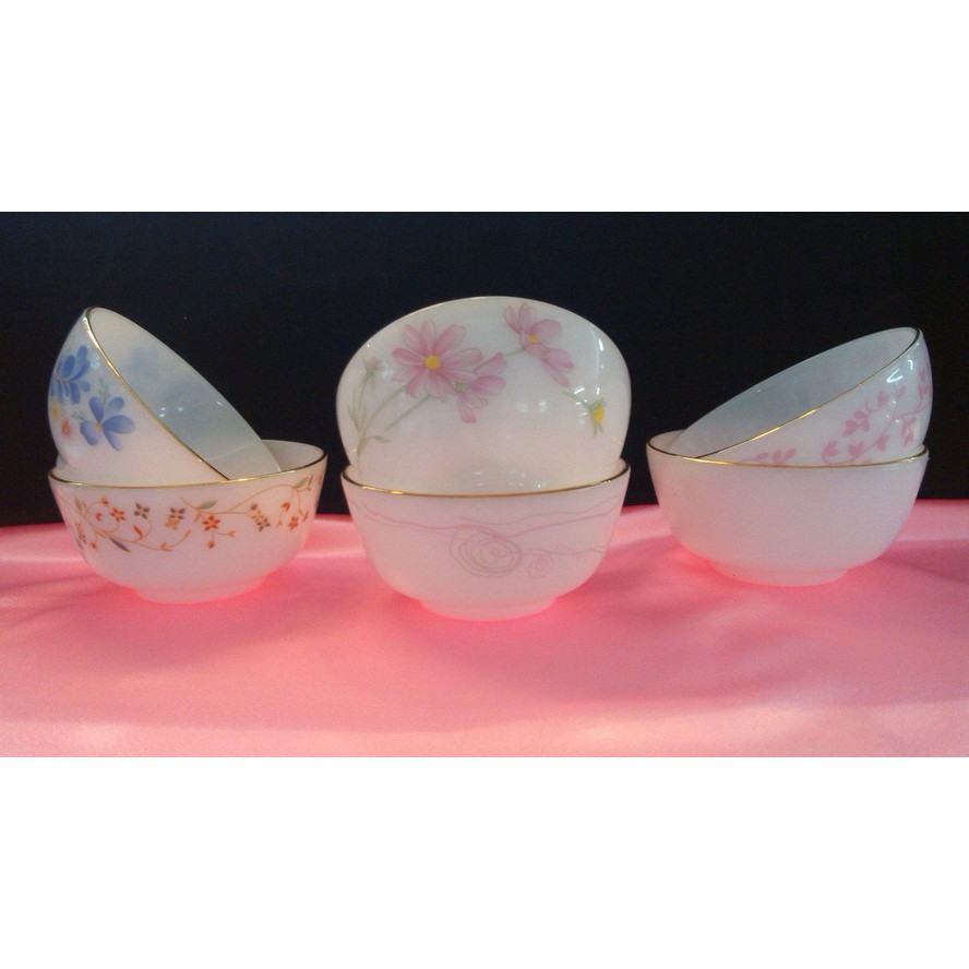 1 cái} Bát cơm/chén cơm đáy to thuỷ tinh ngọc USA Home Set(sứ