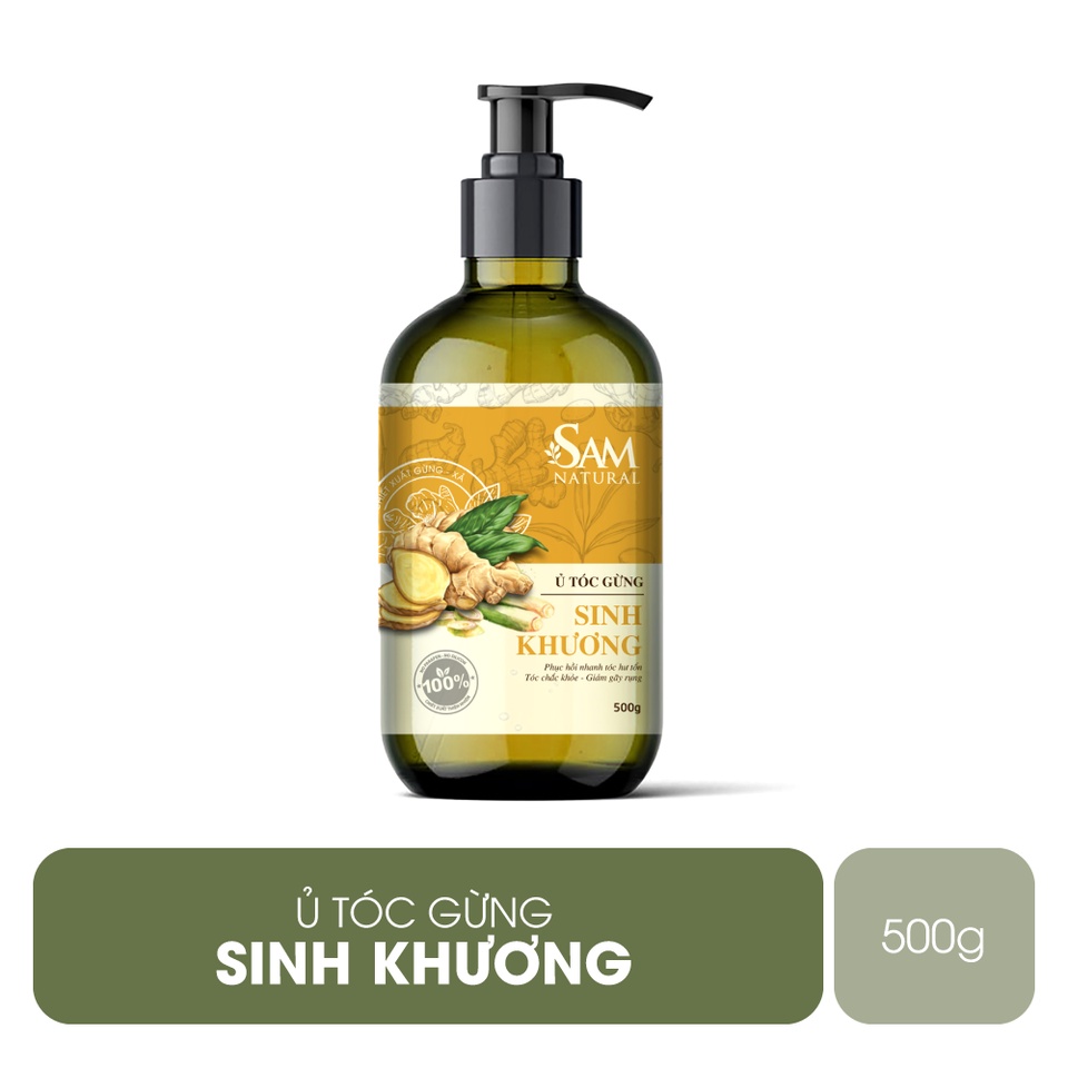 Ủ Tóc sinh khương sam natural