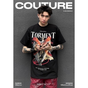 Áo Phông Nam MIKENCO Torment Tshirt , Áo Thun Tay Lỡ Torment Nam Nữ 100% Cotton Cao Cấp