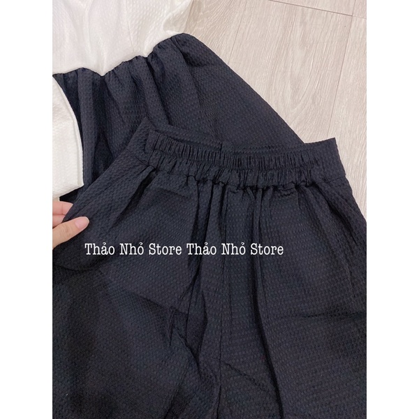 set áo 2 dây nơ kèm quần short siêu xinh(hình thật shop Thảo Nhỏ Store chụp phía sau )