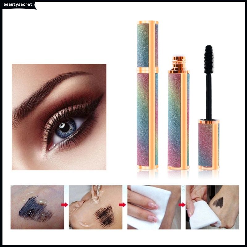 Mascara SHUDA BEAUTY 4D chống thấm nước và mồ hôi không dễ nhòe chuốt mi cong vút và dài hơn
