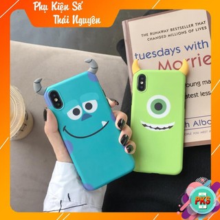 Cặp đôi nhà Monster - ỐP lưng XƯỞNG QUÁI VẬT gắn sừng -Ốp Iphone