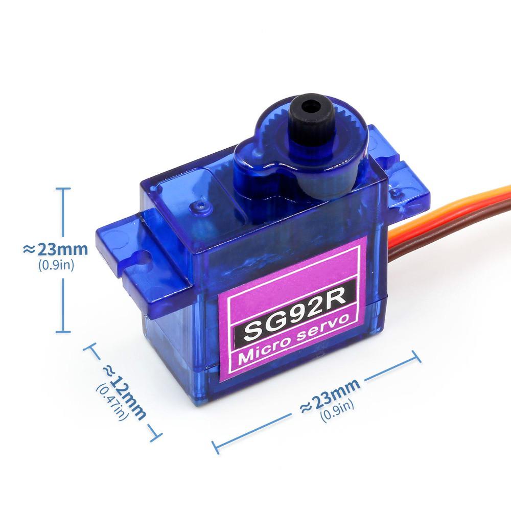 1 Động Cơ Servo Sg92R Micro 9g Bằng Sợi Cacbon Thay Thế Cho Trực Thăng Điều Khiển Từ Xa