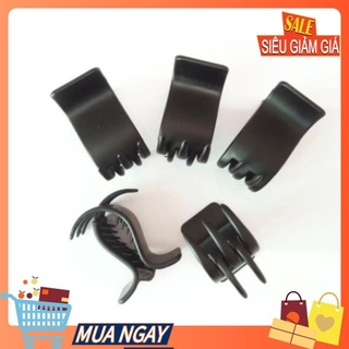 XẢ kẹp đen 3 răng 10k/vỉ 12 chiếc