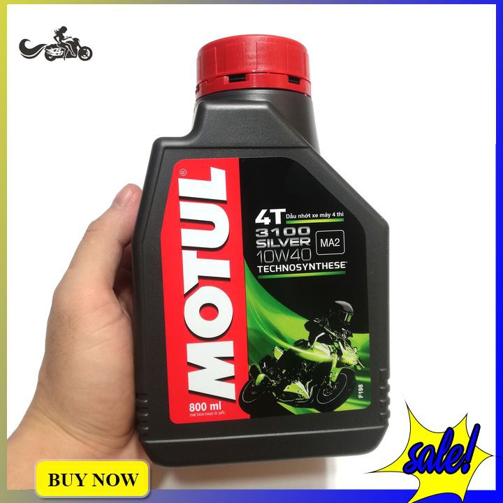 Dầu nhớt Motul SILVER 4T 3100 10W40 0.8L cho dòng xe số phổ thông - Phân phối chính hãng