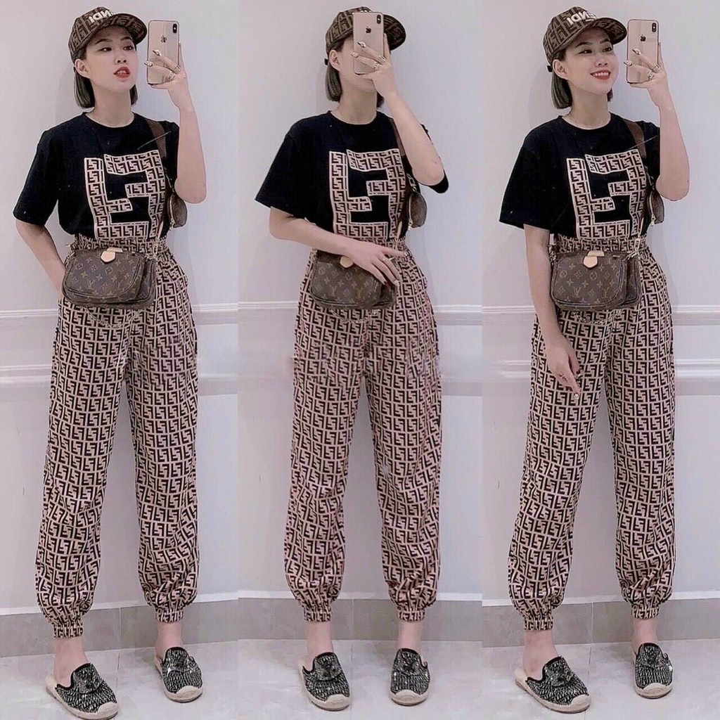 Set bộ thể thao dễ thương in hình cho nàng năng động Zashopp