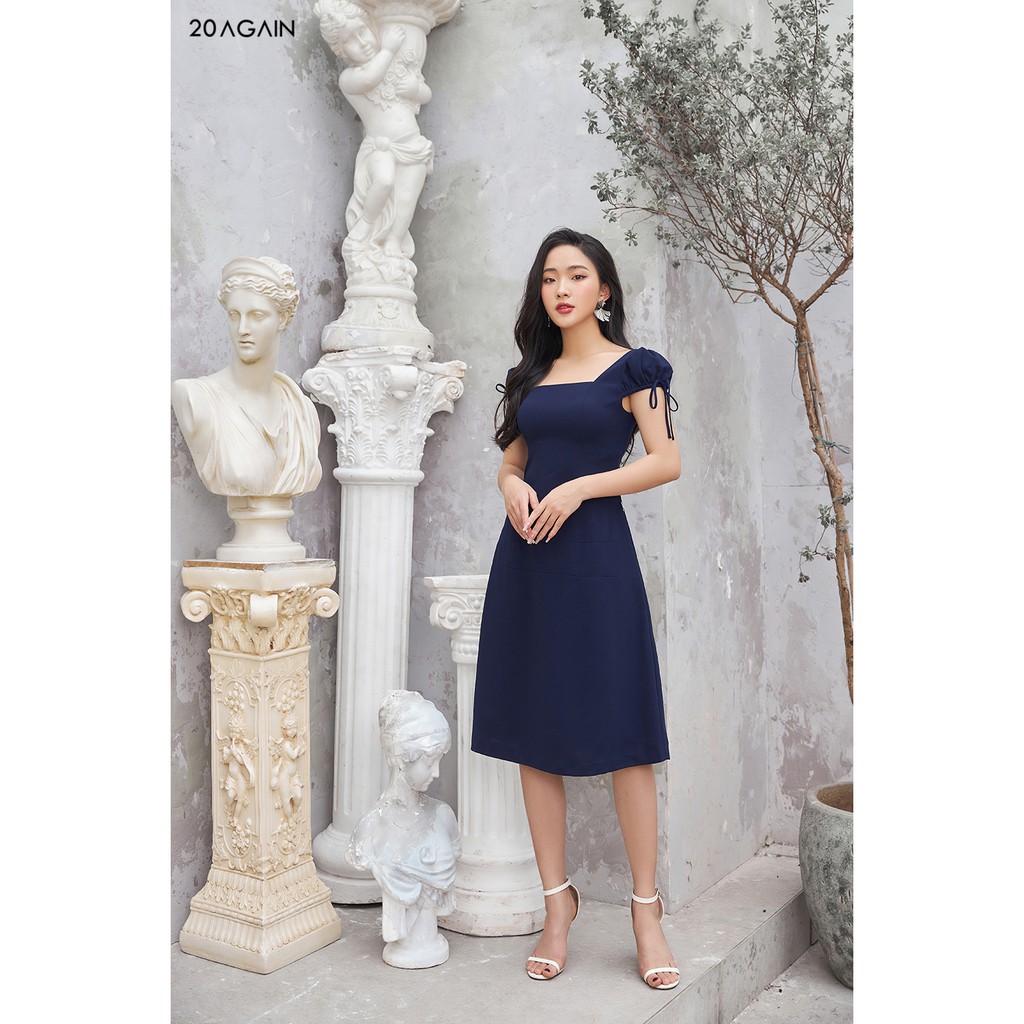 Đầm xòe chun tay 20Again DEA1480 | BigBuy360 - bigbuy360.vn