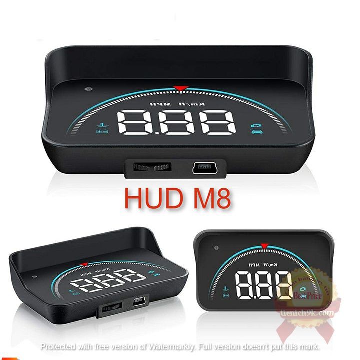 Màn Hình Hiển Thị Tốc Độ Ô Tô Xe Hơi Tiện Dụng HUD M8 OBD2 không cần dán film kính lái | BigBuy360 - bigbuy360.vn