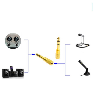 Đầu chuyển 6.5 ra jack 3.5 mạ vàng