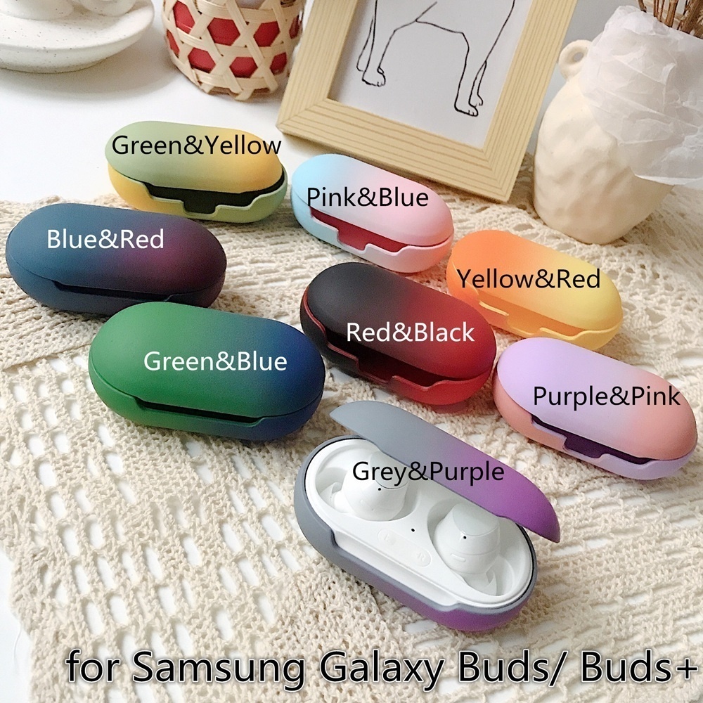 Vỏ Bảo Vệ Hộp Sạc Tai Nghe Samsung Galaxy Buds Bằng Nhựa Cứng Màu Gradient