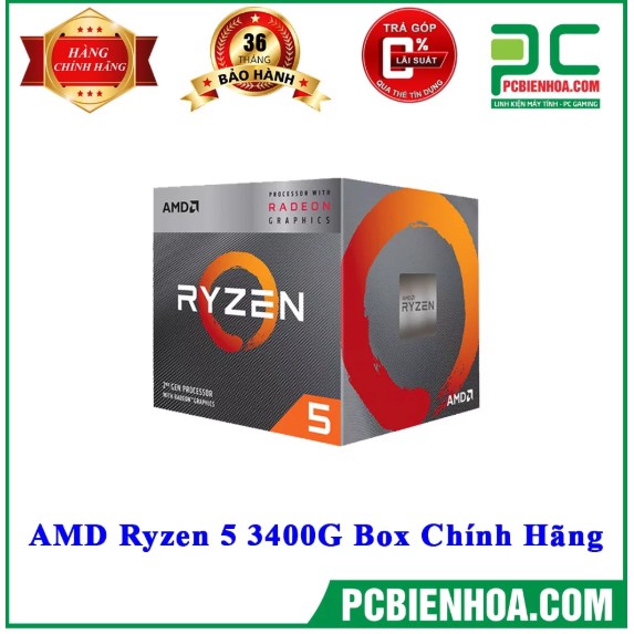 AMD RYZEN 5 3400G /6MB /3.7GHZ /4 NHÂN 8 LUỒNG