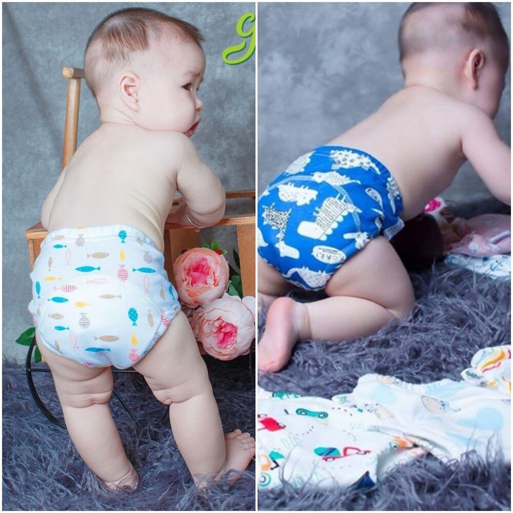 Quần bỏ bỉm Goodmama 6 lớp hàng Việt Nam cho bé yêu từ 5-17kg