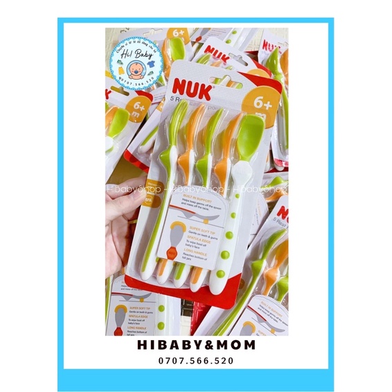 THÌA MỀM ĂN DẶM NUK (6 tháng +)