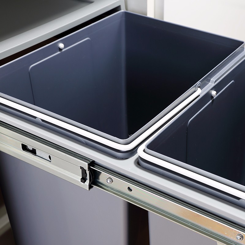 Thùng đựng rác đôi âm tủ INOXEN gắn cánh WBA-22L