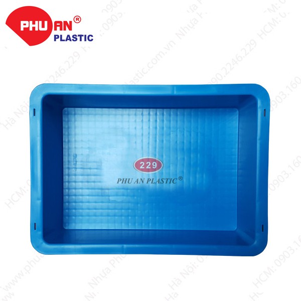 Thùng nhựa B12 Nhựa Phú An - Kt 350 x 250 x 100 mm