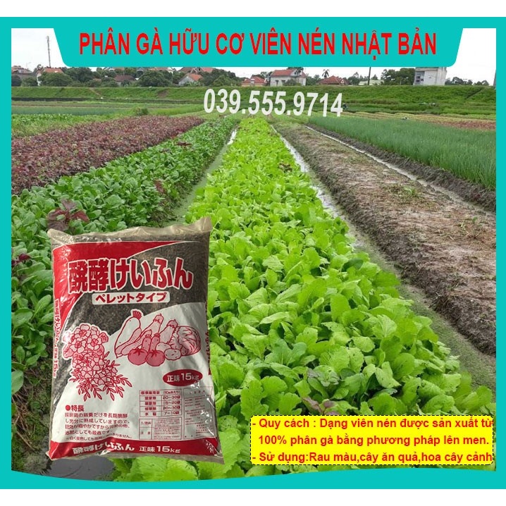SIÊU SALE - PHÂN GÀ HỮU CƠ NHẬT BẢN 100G  CHUYÊN DÙNG CHO HOA RAU CỦ