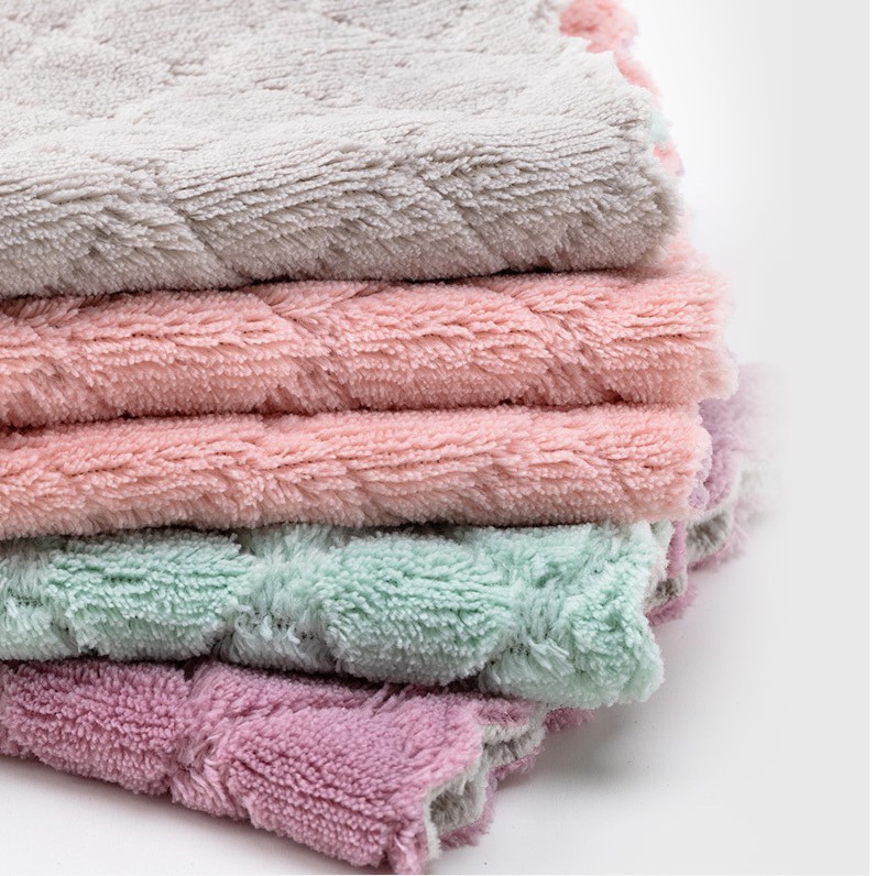 Khăn lau bếp đa năng gia dụng mẫu mới 2 mặt siêu thấm hút mềm mịn | BigBuy360 - bigbuy360.vn