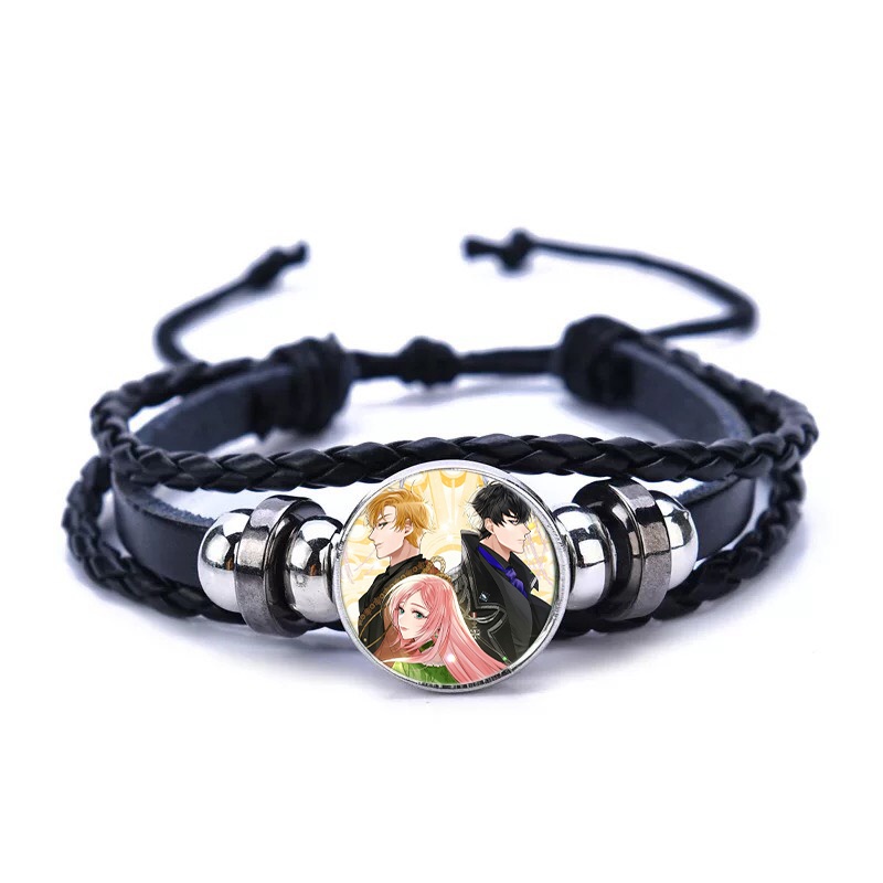 Vòng tay da lộn IN HÌNH Cổ tích về người mẹ kế manhwa chibi phụ kiện thời trang xinh xắn