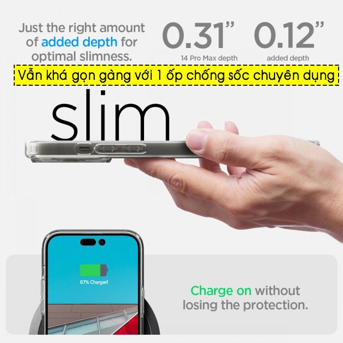 Ốp lưng IP 14 Pro Max / 14 Pro / 14 / 14 Plus Spigen Ultra Hybrid