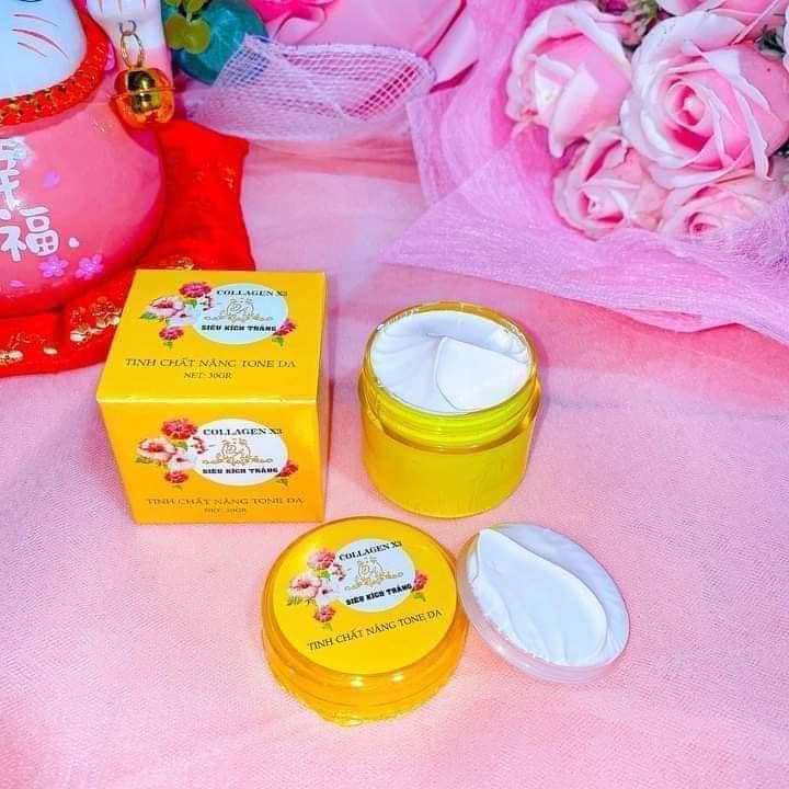 Ủ trắng body, Kem kích trắng Collagen X3 Mỹ Phẩm Đông Anh