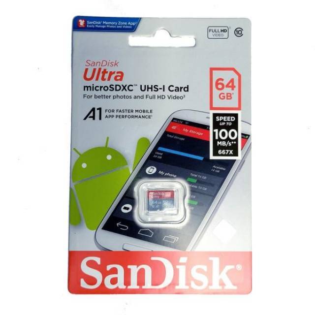 Thẻ Nhớ Sandisk Ultra Microsdxc 64gb Tốc Độ 100mbps