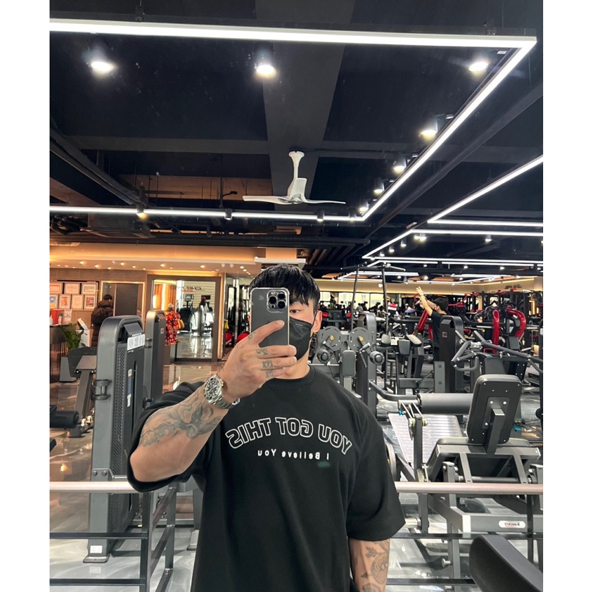 『GYMen』Áo cổ tròn  tập thể dục nam  Thể Thao Áo Thun Ngắn Tay Phong Cách Hàn Quốc Cổ Tròn Thun Lạnh Tập Côtton Cao Cấp Nhanh Khô Form Rộng Streetwear In Nhiều Màu Chạy Bộ Thể Dục Bóng Rổ Gym