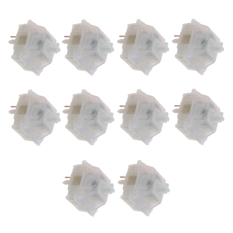 Bộ 10 công tắc Gateron 5Pin màu vàng sữa GK61 GK64 GH60