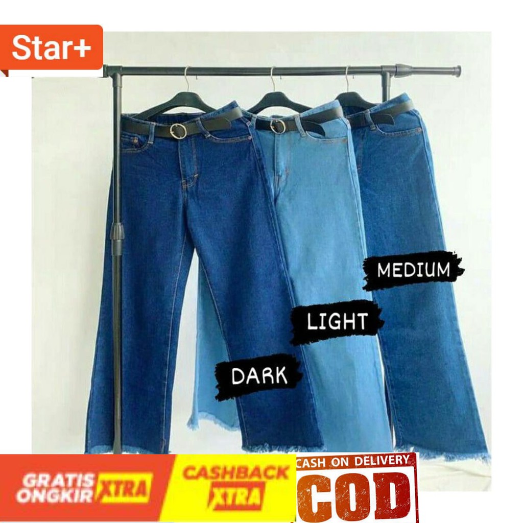 Quần Jean Lưng Cao Phong Cách Hàn Quốc Cá Tính | BigBuy360 - bigbuy360.vn