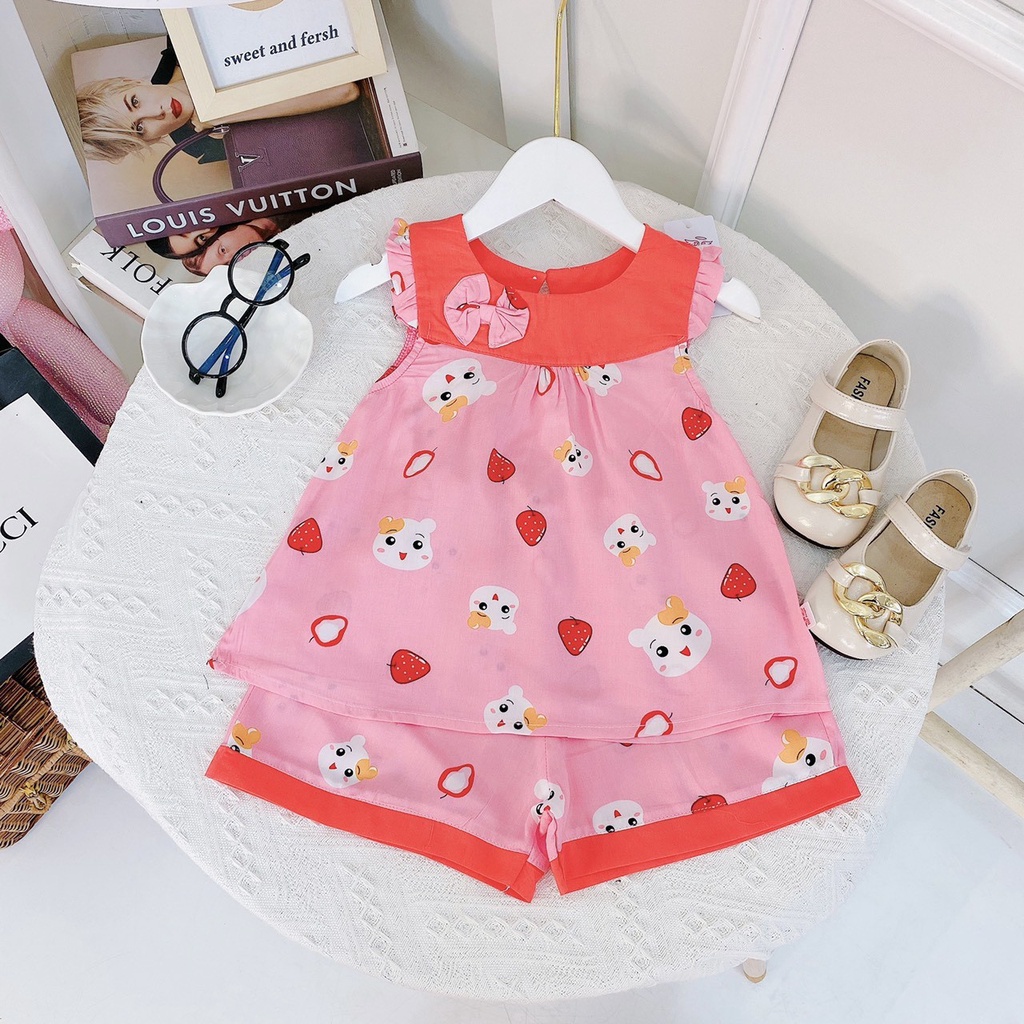 Bộ lanh lụa loại đẹp Bb angel cho bé từ 9-20kg BẢNG MÀU 1 MẪU 2022