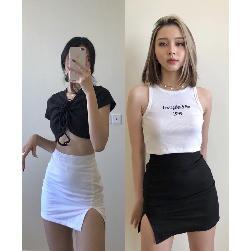 [Mã FAGREAT55 giảm tới 50K đơn 250K] Chân váy dáng A ngắn- Chân váy ngắn xẻ bên V929 | BigBuy360 - bigbuy360.vn