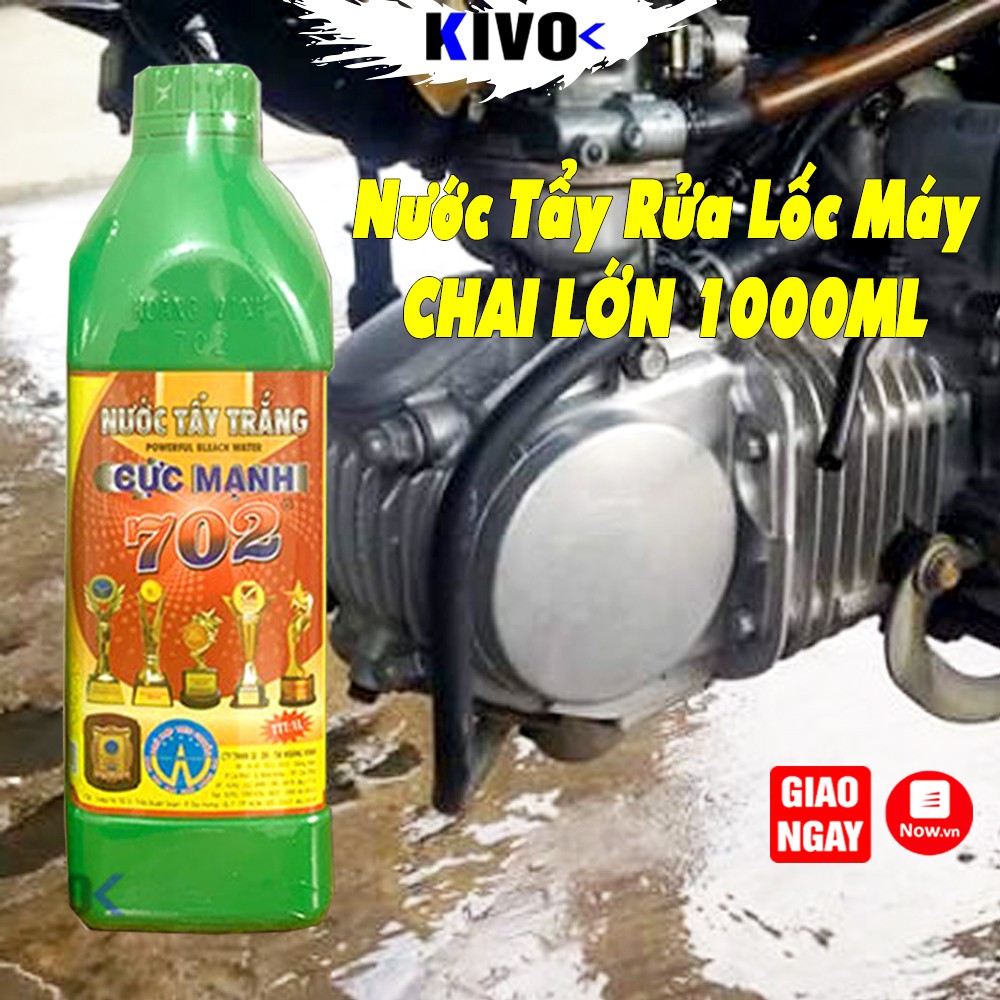 Chai Dung Dịch Tẩy Rửa Lốc Máy Xe Máy 702 - Nước Tẩy Trắng Cực Mạnh Rửa Lóc Máy Vệ Sinh Đầu Bò Bình Xăng Con - Kivo