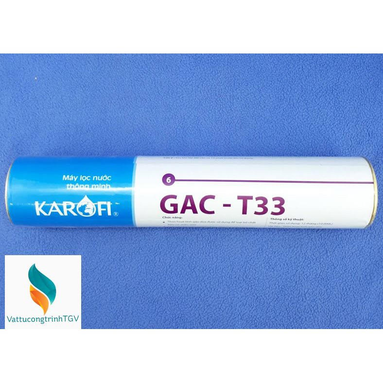 Lõi lọc số 6 - GAC-T33 cho máy lọc nước KAROFI