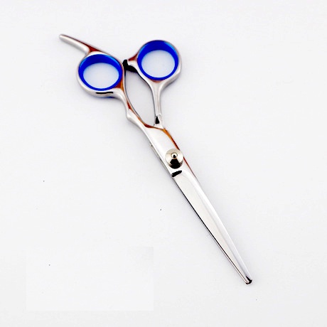 Combo 2 kéo cắt và tỉa + Hộp đựng + kẹp đo cắt tóc mái (Quoay xanh)