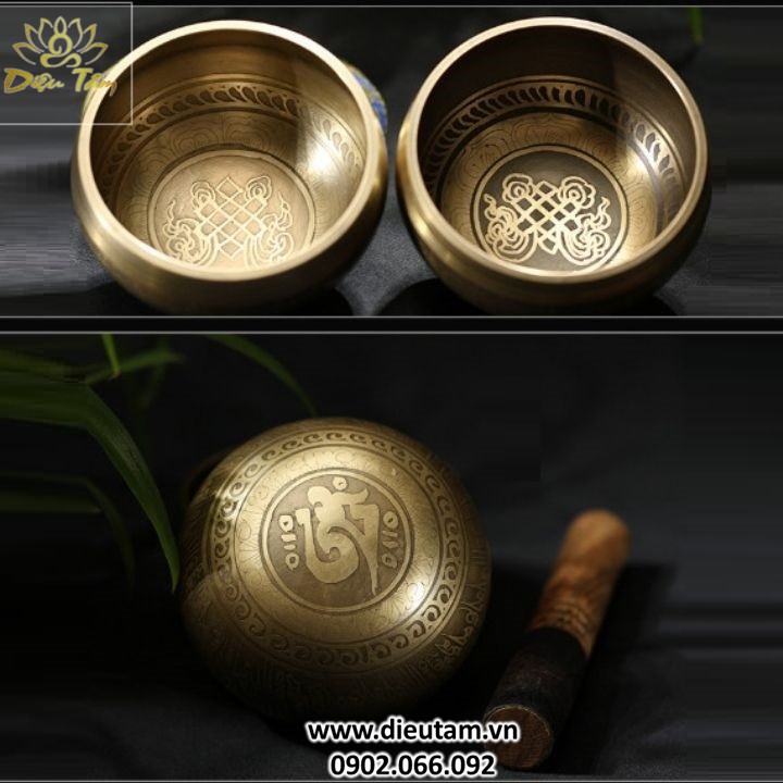 Chuông xoay nepal ♥️ Chiếc chuông biết hát ♥️ Bằng đồng âm vang và trong đường kính 9.5cm