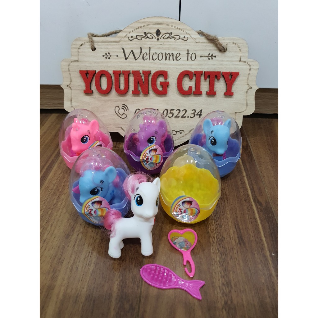 Đồ chơi ngựa Pony trong quả trứng cực hay