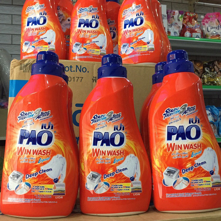 Nước giặt đậm đặc PAO 850ml Màu Cam Thái Lan